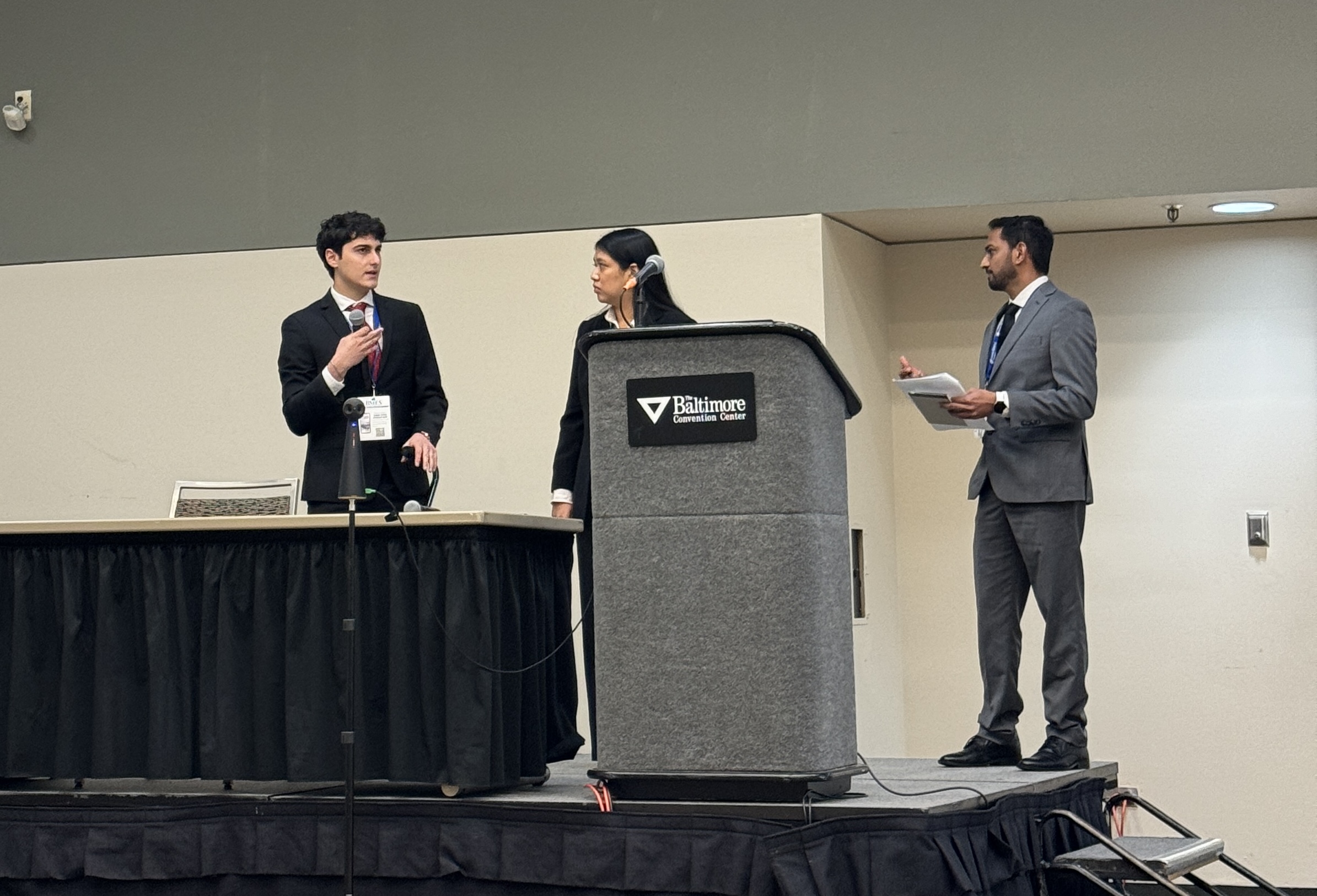 At a conference